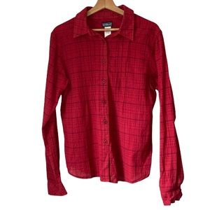 Patagonia organic cotton women’s button up size 10